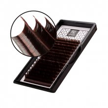 Barbara, Темно-коричневые ресницы - Горький шоколад микс (C 0.07 7-12 mm)