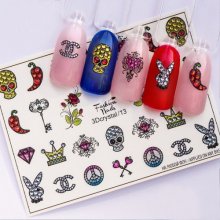 Fashion Nails, Слайдер дизайн - 3D crystal №13
