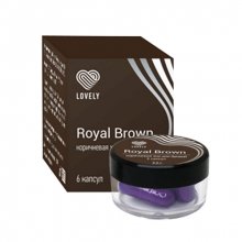 Lovely, Royal Brown - Коричневая хна для бровей (6 капсул, 2,5 г.)