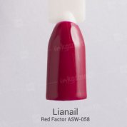 Lianail, Гель-лак - Red Factor ASW-058 (10 мл.)