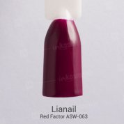 Lianail, Гель-лак - Red Factor ASW-063 (10 мл.)