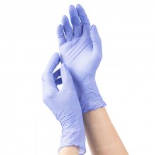 mediOk, Нитриловые неопудренные перчатки - Цвет васильковый (cornflower blue, р-р M, 50 пар в уп.)