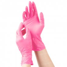 mediOk, Перчатки нитриловые - Цвет розовый (р-р M, 50 пар в уп.)