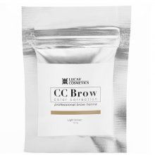 Lucas` Cosmetics, Хна для бровей CC Brow (light brown) в саше (светло-коричневый, 10 гр.)