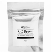 Lucas` Cosmetics, Хна для бровей CC Brow (black) в саше (черный, 10 гр.)