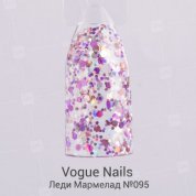 Vogue Nails, Гель-лак с блестками - Леди Мармелад №095 (5 мл.)
