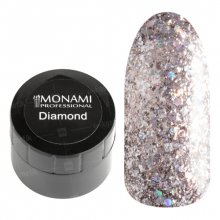 Monami, Гель-лак Diamond Milky Way (платиновый, 5 гр.)
