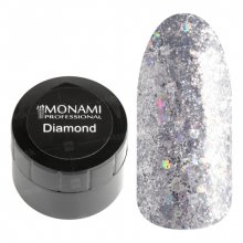 Monami, Гель-лак Diamond Silver Star (платиновый, 5 гр.)