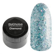 Monami, Гель-лак Diamond Skyfall (платиновый, 5 гр.)