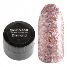 Monami, Гель-лак Diamond Stardust (платиновый, 5 гр.)