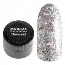 Monami, Гель-лак Diamond Starshine (платиновый, 5 гр.)