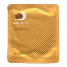 PetitFee, Gold and Snail Transparent Gel Mask Pack - Маска для лица гидрогелевая (золото-улитка, 1 шт.)