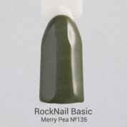 RockNail, Гель-лак - Basic №135 «Merry Pea» (10 мл.)
