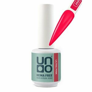 UNO, Гель-лак HEMA FREE - Ультра розовый Ultra Pink №2420 (10 г)
