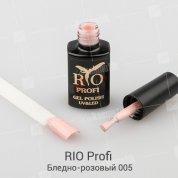 Rio Profi, Гель-лак каучуковый - Бледно-розовый №05 (7мл.)