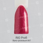 Rio Profi, Гель-лак каучуковый - Ярко-розовый №07 (7мл.)