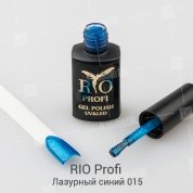 Rio Profi, Гель-лак каучуковый - Лазурный синий №15 (7мл.)
