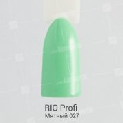 Rio Profi, Гель-лак каучуковый - Мятный №27 (7мл.)
