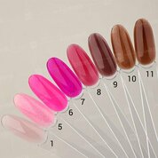 BSG, Жёсткий гель для наращивания Konfityur Витраж №06 - Ярко-розовый (низкая вязкость, 13 г)