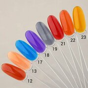 BSG, Жёсткий гель для наращивания Konfityur Витраж №13 - Морковный оранжевый (низкая вязкость, 13 г)