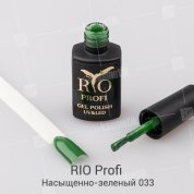 Rio Profi, Гель-лак каучуковый - Насыщенно-зеленый №33 (7мл.)