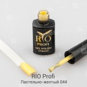 RIO Profi, Гель-лак каучуковый - Пастельно-желтый №44 (7мл.)