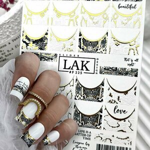 LAK Nails, Слайдеры для маникюра №F225