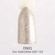 ONIQ, Гель-лак для покрытия ногтей - Eve: Gold Glitter OGP-123s (6 мл.)