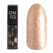 ONIQ, Гель-лак для покрытия ногтей - Eve: Bronze Glitter OGP-122s (6 мл.)