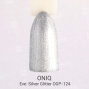 ONIQ, Гель-лак для покрытия ногтей - Eve: Silver Glitter OGP-124s (6 мл.)