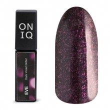 ONIQ, Гель-лак для покрытия ногтей - Eve: Dark Violet Glitter OGP-126s (6 мл.)