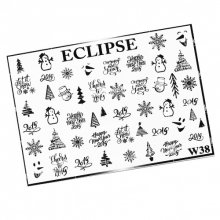 Eclipse, Слайдер для дизайна ногтей W38 черный