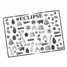 Eclipse, Слайдер для дизайна ногтей W43 черный