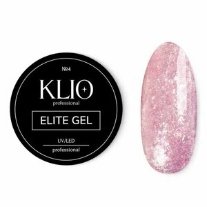 Klio Professional, Elite Gel - Гель для дизайна со слюдой №04 (5 гр)