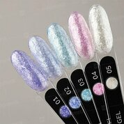 Klio Professional, Elite Gel - Гель для дизайна со слюдой №04 (5 гр)