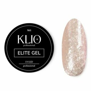 Klio Professional, Elite Gel - Гель для дизайна со слюдой №05 (5 гр)