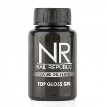 Nail Republic, Top Gloss Gel - Верхнее покрытие с липким слоем (30 мл.)