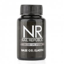 Nail Republic, Rubber Base Gel Elastic - Эластичное каучуковое базовое покрытие (30 мл.)