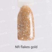 Nail Republic, Flakes Color Gel Gold - Цветной флэйк гель золотой (5 гр.)