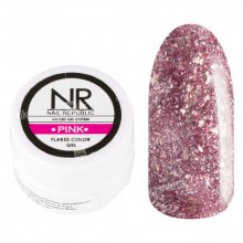 Nail Republic, Flakes Color Gel Pink - Цветной флэйк гель розовый (5 гр.)