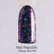Nail Republic, Гель-лак - Galaxy blue №6 (10 мл.)