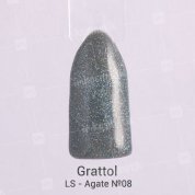 Grattol, Гель-лак Luxury Stones - Agate №08 (9 мл.)