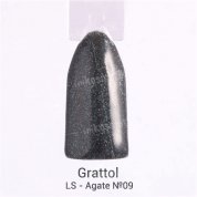 Grattol, Гель-лак Luxury Stones - Agate №09 (9 мл.)