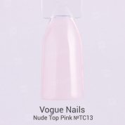 Vogue Nails, Nude Top Pink - Камуфлирующий топ для гель-лака без липкого слоя №TC13 (10 мл.)