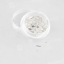 Artex, Металлический дизайн для маникюра - Иголочки серебро, S