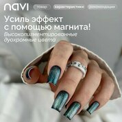 NAVI, Топ светоотражающий Кошачий глаз без липкого слоя - Crystal сat №03 (15 мл)