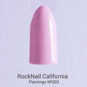 RockNail, Гель-лак - California №303 «Flamingo» (10 мл.)