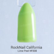 RockNail, Гель-лак - California №308 «Lime Peel» (10 мл.)