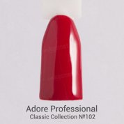 Adore Professional, Гель-лак №102 - Темно-красный (7,5 мл.)