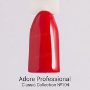 Adore Professional, Гель-лак №104 - Классический красный (7,5 мл.)